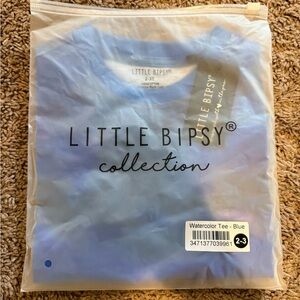 Little Bipsy Blue Watercolor Collection Tee